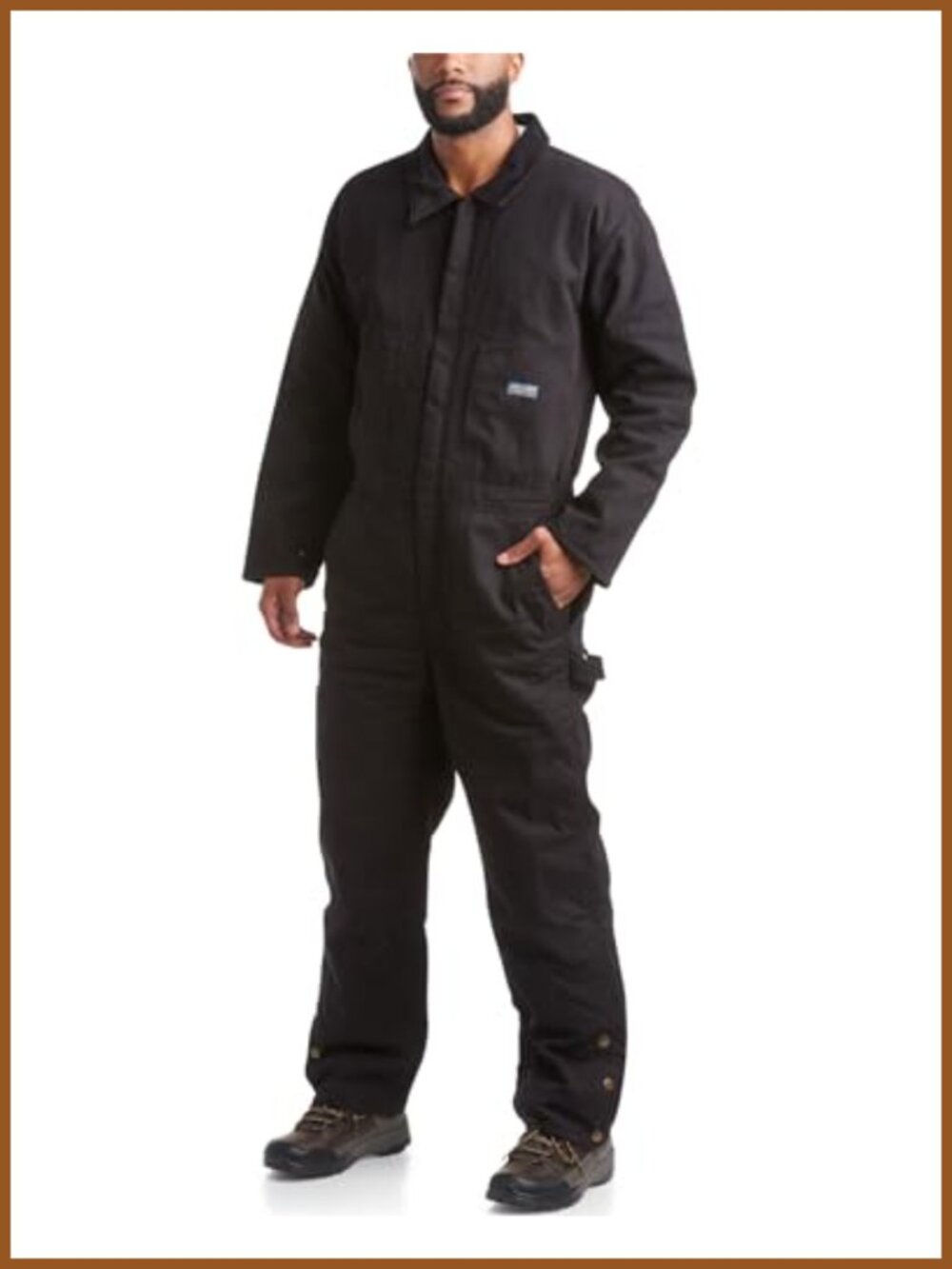 Insulated Work Coveralls Mens Zip Front Pockets Jumpsuit